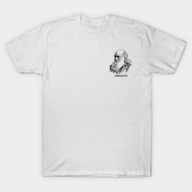 Charles Darwin T-Shirt by Half-Arsed History
